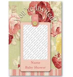 Vintage Floral Invitation Gift Tag Business card from Zazzle.com_1244442528894