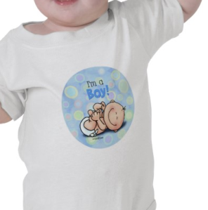 I'm a Boy - new baby infant onesie T-shirt from Zazzle.com_1250403939404